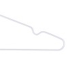 Simplify 12pk White Flat Metal Hangers with Chrome Hook Kennedy International: Adult Multipurpose Clothes Hangers - 3 of 4