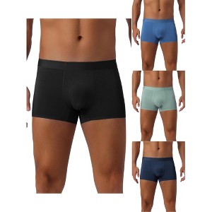 INSPIRE CHIC Men's 4 Pack Underwear Soft Solid Color Basic Boxer Briefs - 1 of 4