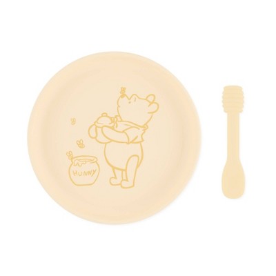 Image of Bumkins 2pc Winnie the Pooh Feeding Set - Light Yellow