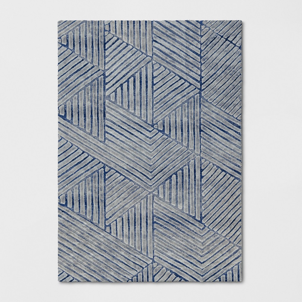 7'X10' Tufted Geometric Area Rug Blue - Project 62 was $399.99 now $199.99 (50.0% off)