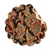 C&F Home Dorothy Autumnal Brown Quilted Scalloped Paisley Floral Accents Placemats Set of 6, 17" - 2 of 4