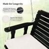 2-Person Patio Wood Porch Swing With Cushion - 2 of 4