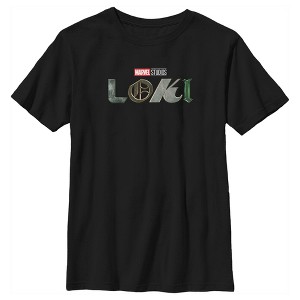 Boy's Marvel Color Loki Logo T-Shirt - 1 of 4