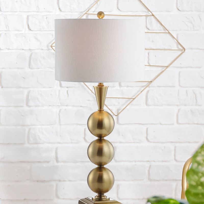 33&#34; Metal Mackenzie Table Lamp (Includes LED Light Bulb) Gold - JONATHAN Y, 1 of 6