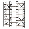 Hommoo 70" Tall Triple Wide Bookshelf Brown - 4 of 4