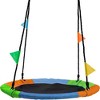 Sorbus 24" diameter Round Saucer Tree Swing with Flags - Sturdy, Durable & Easy to Assemble - 3 of 4