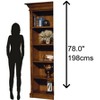 Hekman 79106 Left Pier Bookcase 7-9106 Urban Ash Burl - 3 of 3