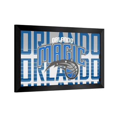 Orlando Magic City Black Framed Bar Mirror By Trademark Gameroom : Target