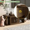 Bella Depot 78'' 2 in 1 Cat Furniture TV Stand with Extendable Table, Litter Box Enclosure with Cat Scratcher - 4 of 4