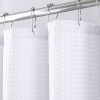 Kate Aurora Giselle Square Textured Spa Retreat Fabric Shower Curtain - Standard Size - image 4 of 4