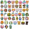 Wrapables Waterproof Vinyl Stickers for Water Bottles, Laptop, Phones, Skateboards, Decals for Teens, 100pcs, Cute Characters - 3 of 4