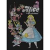 Girl's Alice in Wonderland Distressed Group Shot T-Shirt - 2 of 4