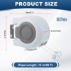 Unique Bargains Retractable Wall Mounted Outdoor Indoor Clotheslines 2 Pcs - 2 of 4
