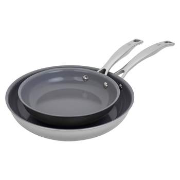 Henckels H3 2pc (8" & 10") Coated Stainless Steel Fry Pan Set