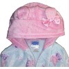 Peppa Pig Toddler Girl's Velvet Hooded Plush Fleece Robe - 3 of 4