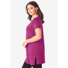 Roaman's Women's Plus Size Short-Sleeve V Neck Ultimate Tunic - 4 of 4