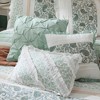 Lyngins 9-Piece Cotton Percale Comforter Set – Cottage Shabby Chic Paisley Print, Lace Taping, Oeko-Tex Certified, Cal King Bedding Set - 2 of 4