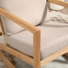 PexFix Modern Upholstered Accent Chair Leisure Armchair with Rubber Wood Frame - 3 of 4