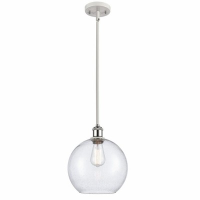 Athens - 1 Light Stem Hung Mini Pendant In Industrial Style-13 Inches Tall and 10 Inches Wide