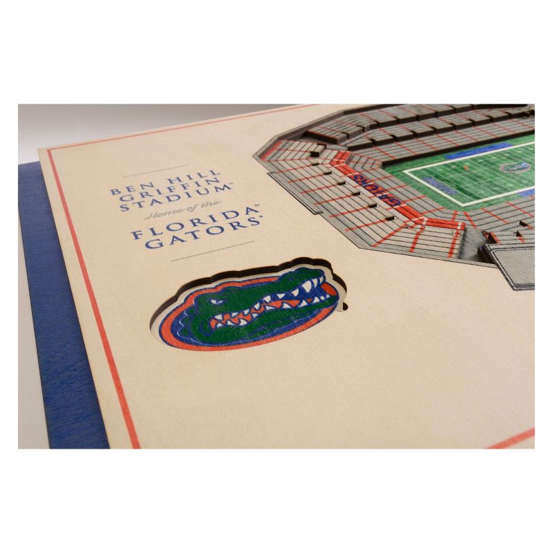 NCAA Florida Gators 5-Layer StadiumViews 3D Wall Art, 3 of 5