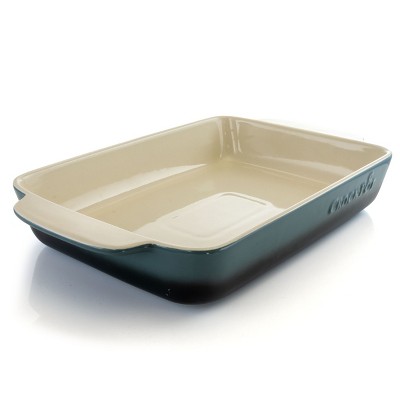 Crock Pot Artisan 5.6 Quart Stoneware Bake Pan in Blue