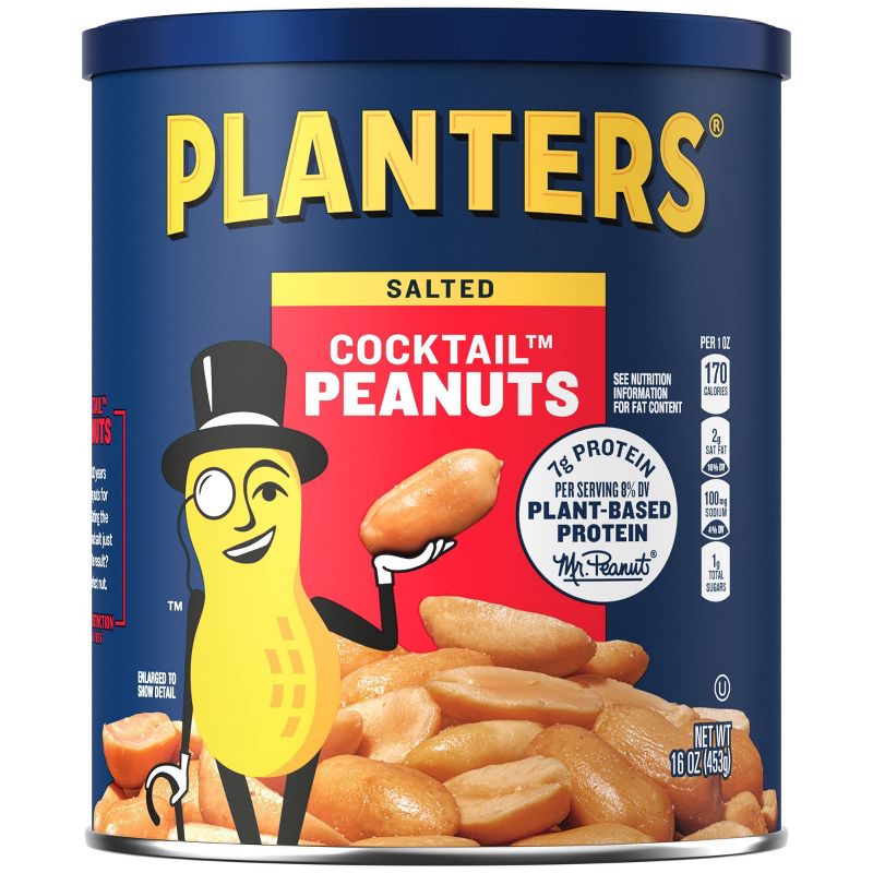 Planters Heart Healthy Cocktail Peanuts - 16oz, 1 of 11