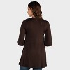 24seven Comfort Apparel Maternity Open Front Jacket with Elbow Sleeve - 2 of 3