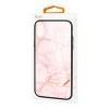 Reiko iPhone X/iPhone XS Hard Glass Design TPU Case with Pink Marble - 4 of 4