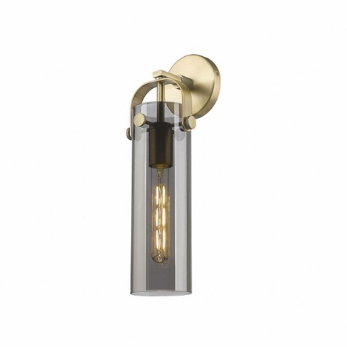 Innovations Lighting Pilaster 1 - Light Sconce in  Brushed Brass - image 1 of 1