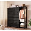 Dresser with 16 Drawers & Hanging Rod & Shelves, Fabric Storage Organizer for Bedroom, Closet, or Entryway - 2 of 4