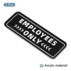 Unique Bargains Acrylic Self-Adhesive Decor Store Business Employee Only Sign - 3 of 4