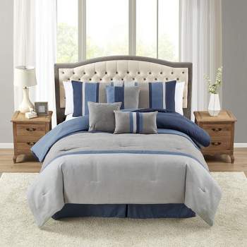 Sweet Home Collection Comforter Set Ultra Soft Faux Suede Fashion Bedding Sets with Shams, Throw Pillows, and Bed Skirt