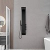 BWE 1 head rain shower tower shower panel system with rain waterfall shower head shower rod - 3 of 4