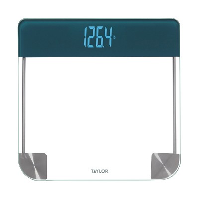 American Weigh Scales Clear Tempered Glass High Precision Digital Large Lcd  Display Bathroom Body Weight Scale 330lb Capacity : Target