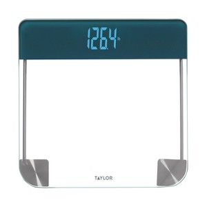 Taylor® Precision Products Clear Glass Bath Scale with Magic Display, 440-Lb. Capacity - 1 of 4