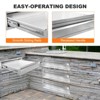 Outdoor Kitchen Drawer Stainless Steel Grill Drawer for Islands and Grill Stations, Built-In Recessed Design, Weather-Resistant and Rust-Resistant - 3 of 4