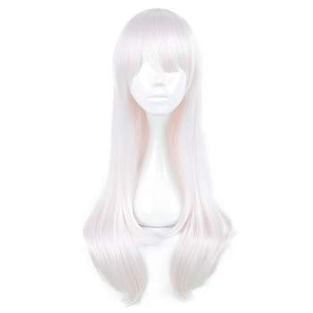 Unique Bargains Women's Wigs 30" Pink with Wig Cap