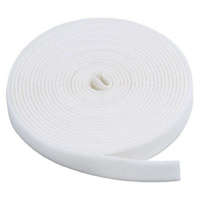 Monoprice Hook & Loop Fastening Tape, 3/4-inch Wide, 5 yards/Roll - White