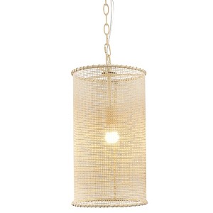 Parrot Uncle 9.8" Farmhouse Beige Pendant Lights Adjustable Hanging Lights - 1 of 4