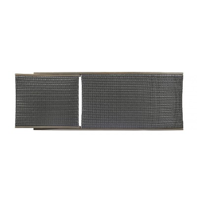 Gray Wicker and Acacia Wood Chaise Lounge Set with Pull-Out Tray