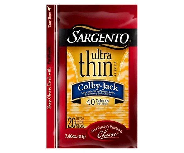 Sargento Ultra Thin Sliced Natural Colby And Monterey Jack Cheese - 7.6oz