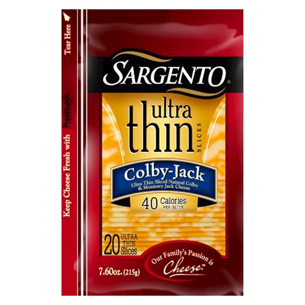 UPC 046100002230 product image for Sargento Ultra Thin Sliced Natural Colby And Monterey Jack Cheese - 7.6oz | upcitemdb.com
