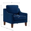 Cozy Living Room Chair: Navy Velvet, Modern - 4 of 4