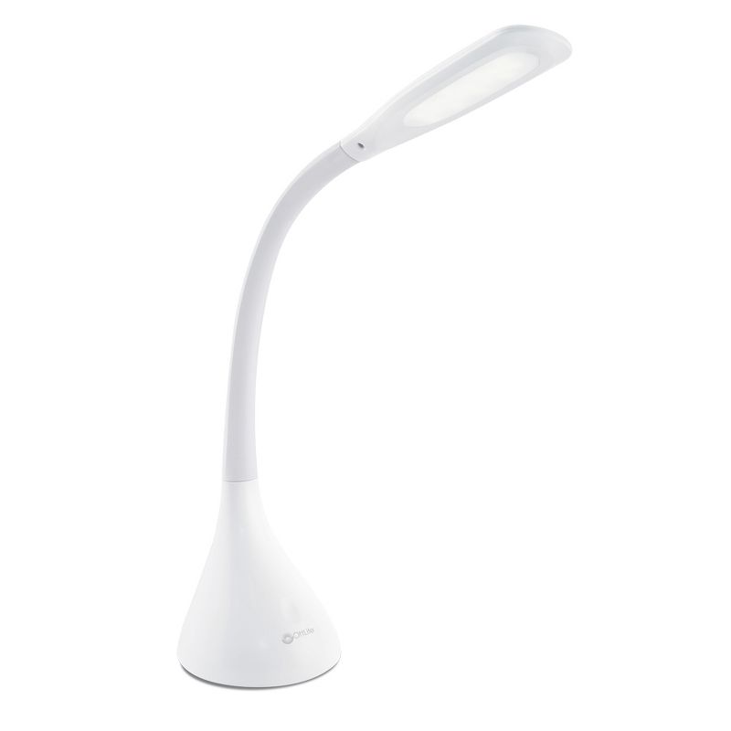 14&#34; Creative Curves Desk Desk Lamp White (Includes LED Light Bulb) - OttLite, 1 of 5