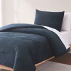 Lush Décor Twin XL Arden Ribbed Corduroy Comforter Blue - 3 of 4