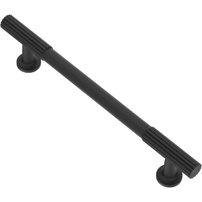 attop 10 Pack Matt Black Cabinet Pulls, 5 Inch(128mm) Hole Centers Cabinet Handles Kitchen Hardware for Cabinets and Drawers