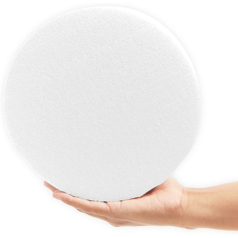 8"x8" Craft Foam Circles Round Polystyrene Foam Discs for Arts and Crafts, 3 Pieces Set, 2 of 6