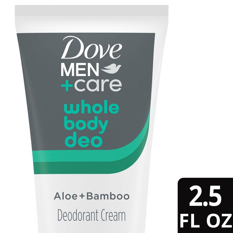 Dove Men+Care Aloe &#38; Bamboo Whole Body Deodorant Cream - 2.5 fl oz, 1 of 8