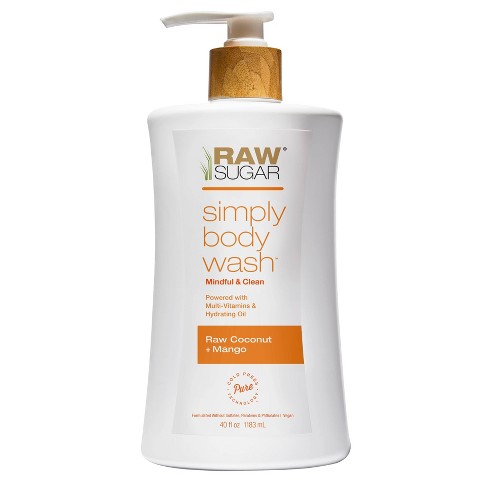 Raw Sugar Simply Body Wash - Raw Coconut + Mango - 40 fl oz - image 1 of 4