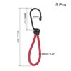 Unique Bargains Outdoor Camping Tent Canopy Elastic Cords with Hook 6" 5 Pcs - 2 of 4